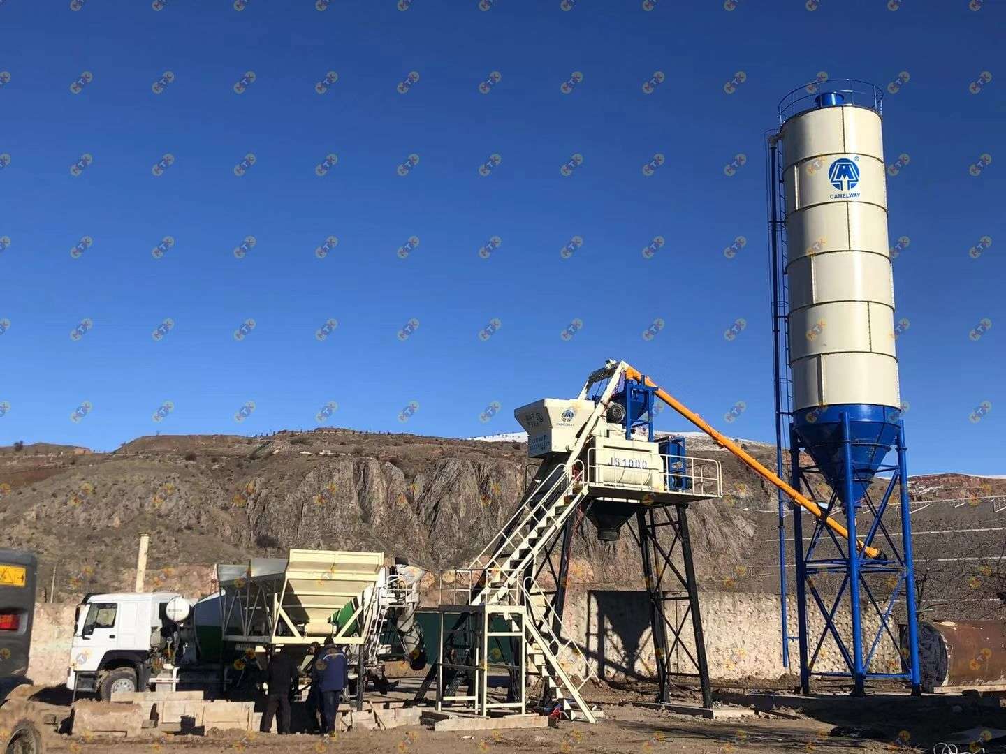 Бетонный завод HZS35 2