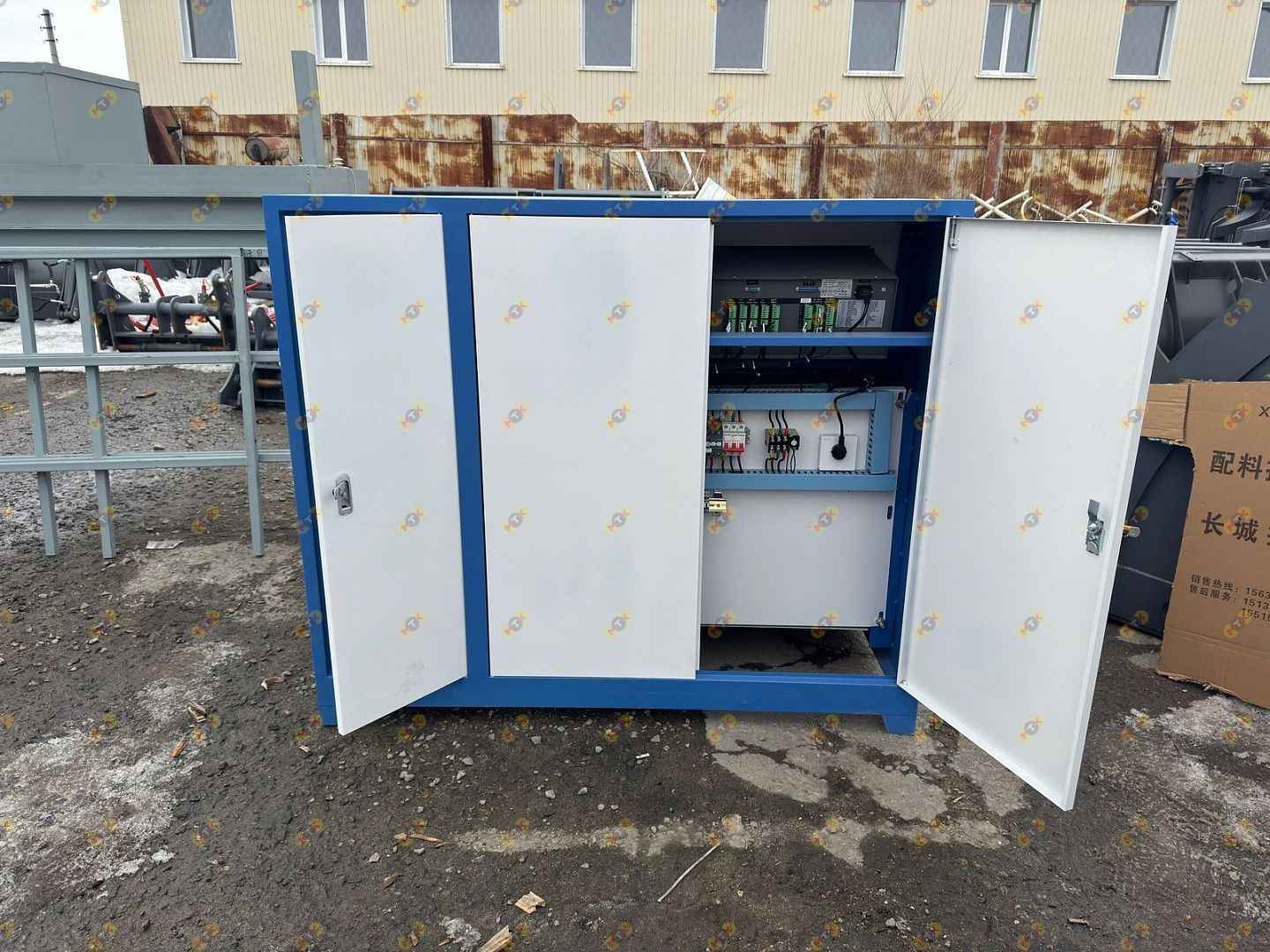 Двухвальный бетоносмеситель JS 1000 со скипом 25