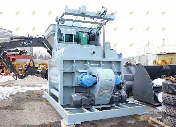 Двухвальный бетоносмеситель JS 1000 со скипом