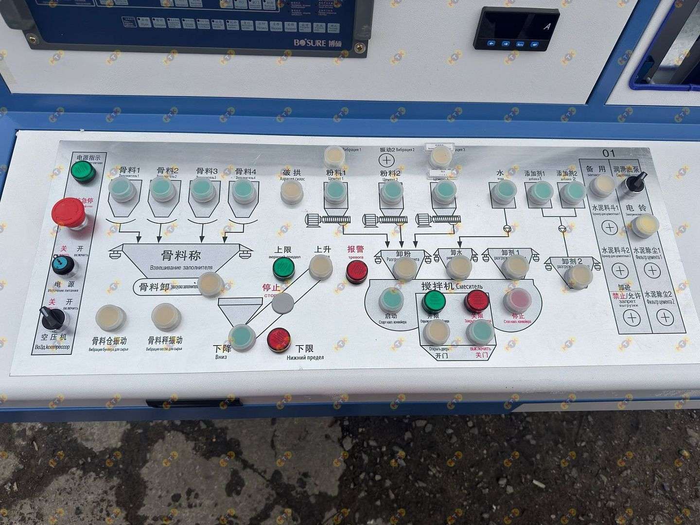 Двухвальный бетоносмеситель JS 1000 со скипом 36