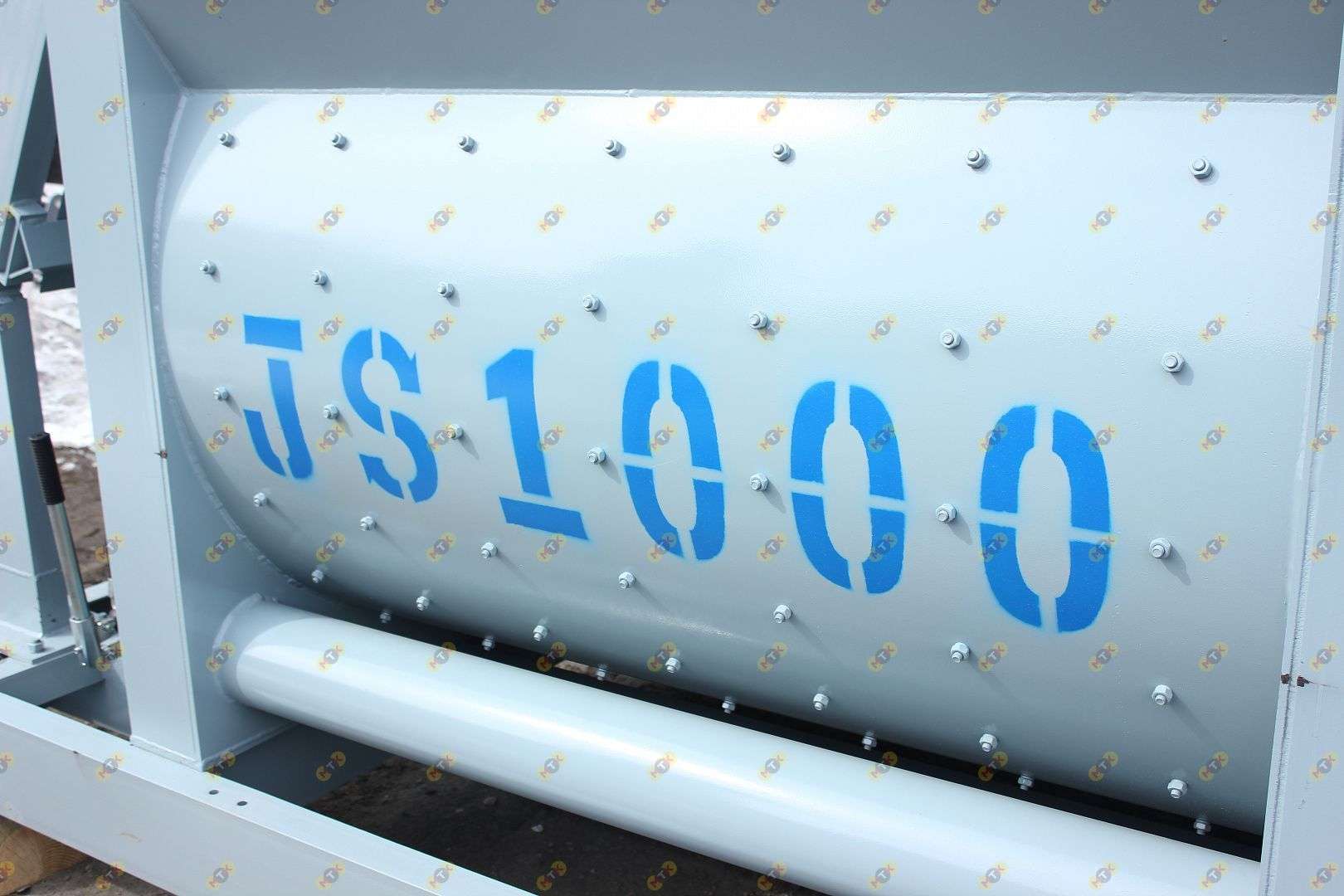 Двухвальный бетоносмеситель JS 1000 со скипом 6