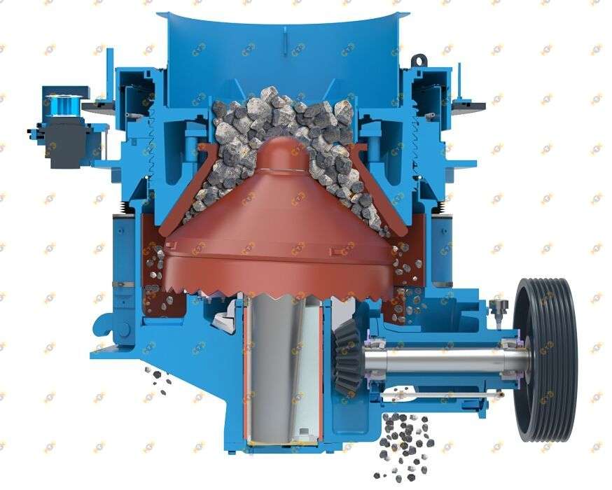 Гидравлическая конусная дробилка CCH651 3