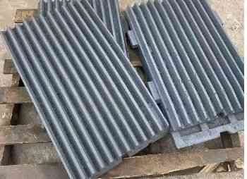 Плита подвижная и неподвижная для щековой дробилки PE400×600