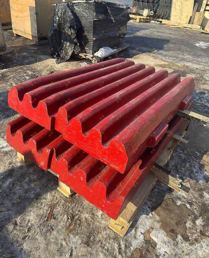 Комплект подвижной/неподвижной плит для щековой дробилки PE 500×750 3