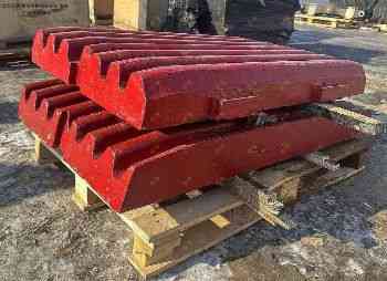 Комплект подвижной/неподвижной плит для щековой дробилки PE 500×750