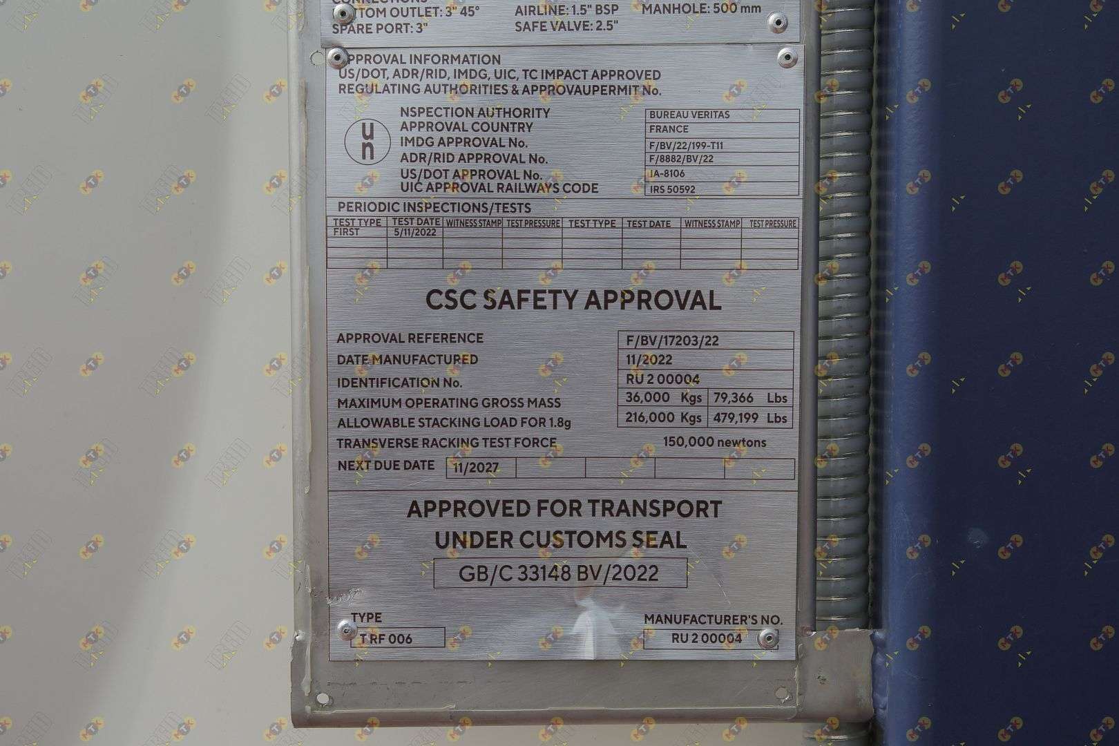 Танк-контейнер 25 м³ T11 7