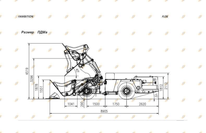 Машина погрузочно-доставочная ПДМ Fambition FL06 3