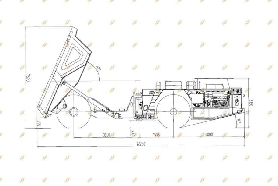 Шахтный самосвал KAMACH UK-65 2