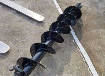 Шнек с победитовым наконечником 2,5 м, диаметр 200 мм