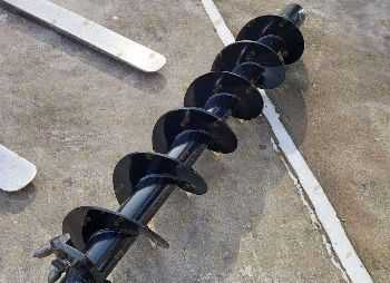 Шнек с победитовым наконечником 2,5 м, диаметр 250 мм