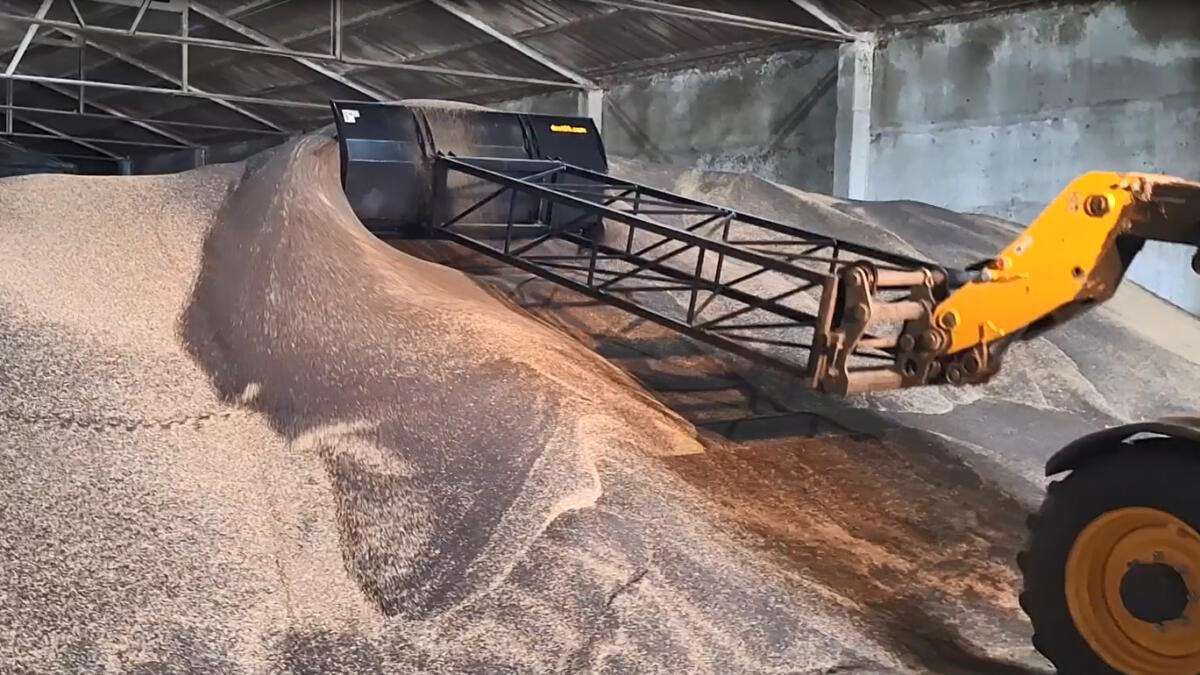 Отвал для зерна с удлинителем 4 м 8