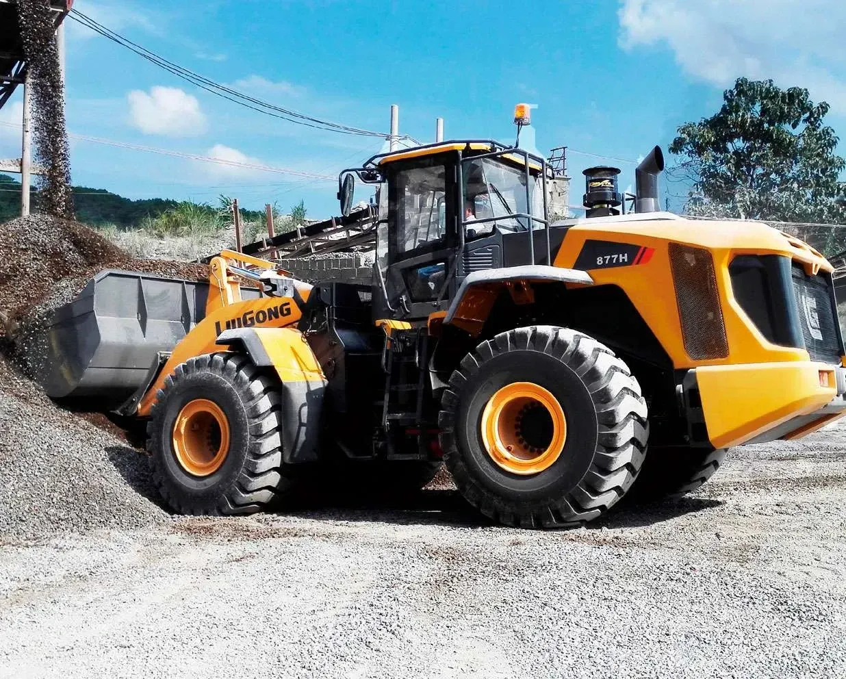 Фронтальный погрузчик LiuGong 877H — фото