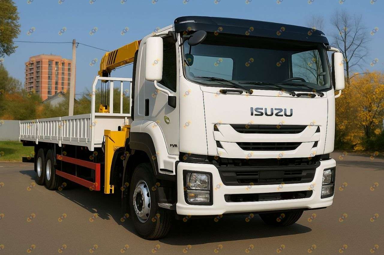 ISUZU GIGA VC66 6x4, XCMG SQS200-5 8 тонн.