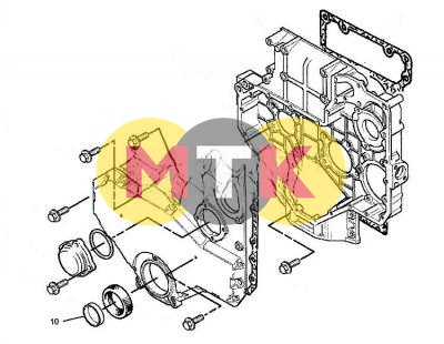 1672153 втулка коленвала CATERPILLAR, CTP COSTEX