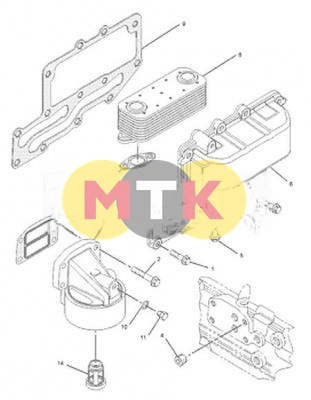 2256819 прокладка охладителя CATERPILLAR, CTP COSTEX