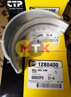 1280400 вкладыш коренной, 1 ремонт, CATERPILLAR, CTP COSTEX