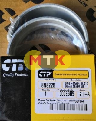 8N8225 вкладыш коренной, 1 ремонт CATERPILLAR, CTP COSTEX