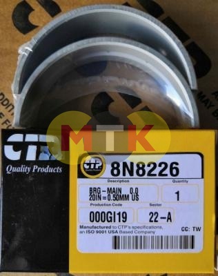 8N8226 вкладыш коренной, 2 ремонт CATERPILLAR, CTP COSTEX
