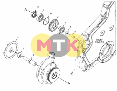 2921200 шестерня водяного насоса CATERPILLAR, CTP COSTEX