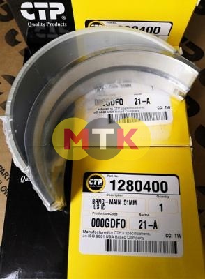 1280400 вкладыш коренной, 1 ремонт, CATERPILLAR, CTP COSTEX