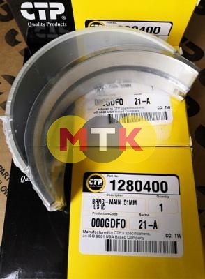 1280400 вкладыш коренной, 1 ремонт, CATERPILLAR, CTP COSTEX