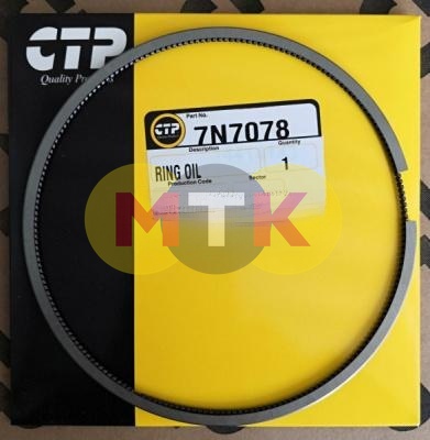 7N7078 кольцо поршневое, маслосъемное, CATERPILLAR, CTP COSTEX