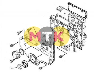 1672153 втулка коленвала CATERPILLAR, CTP COSTEX