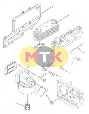 2256819 прокладка охладителя CATERPILLAR, CTP COSTEX
