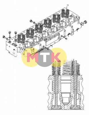 2170609 седло пружины клапана CATERPILLAR, KMP BRAND