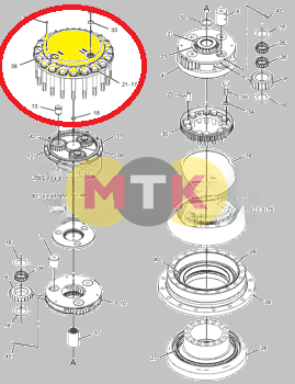 1912526 крышка редуктора CATERPILLAR, ITR USCO