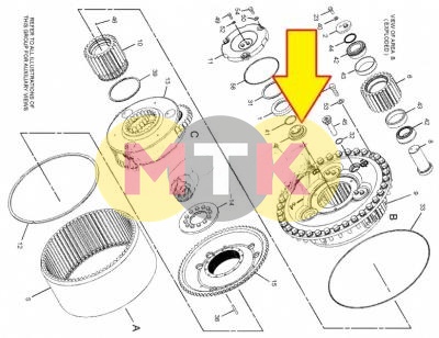 8E3124 держатель CATERPILLAR, ITR USCO