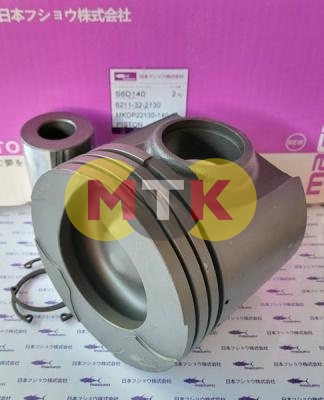 6211-32-2130, 6211-32-2110 поршень с пальцем KOMATSU S6D140, MAGURO
