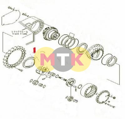 20Y-27-22270 стопорная пластина, замок, KOMATSU PC200, OEM Quality