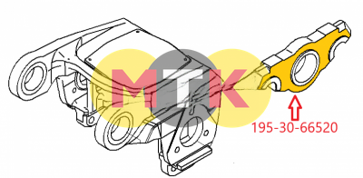 195-30-66520 каретка опорных катков KOMATSU D375, MCP